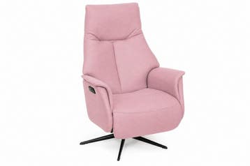 Relaxfauteuil Woerden - relaxfauteuils - Roze, Nieuw, Stof