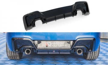 Diffuser BMW 1-Serie M135I F20 Maxton Design glans zwart, Ophalen of Verzenden, Nieuw