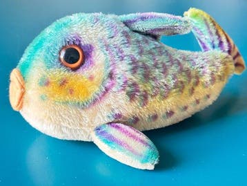 Steiff - Teddybeer Poisson multicolore en peluche -