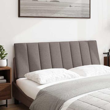 vidaXL Hoofdbordkussen Hanko 140 cm stof taupe, Verzenden, Nieuw, Stof