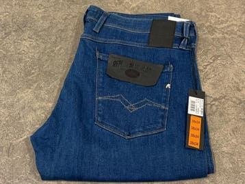 Veiling - 2x Replay spijkerbroek maat 48x34 Blue Jeans, Nieuw