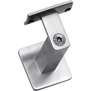 Intersteel Leuninghouder zwaar vierkant hol rvs, Verzenden, Nieuw