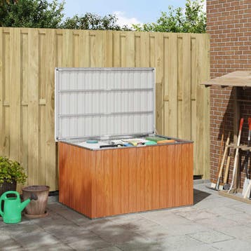 vidaXL Buitenopslagdoos Gegalvaniseerd staal 150 x 101 x 91, Verzenden, Nieuw