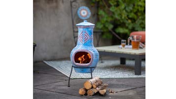 Kleihaard Vuur Blauw/Rood Terrashaard – Fireplace – Terr, Verzenden, Nieuw