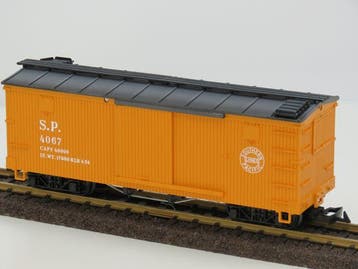 LGB 4067 A Amerikaanse boxcar S.P. Lines (Goederenwagons), Gebruikt, Overige typen, Ophalen of Verzenden, LGB