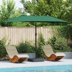 vidaXL Tuinparasol Groen 385 x 209 x 244 cm Polyester en, Verzenden, Nieuw, 2 tot 3 meter