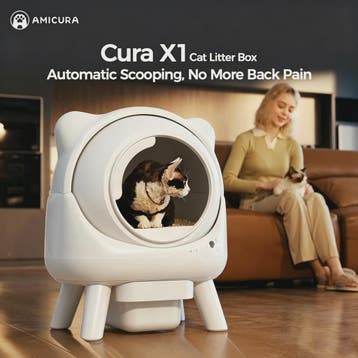 Automatische Zelfreinigende Kattenbak Amicura-X1 - Extra Gro, Verzenden, Nieuw