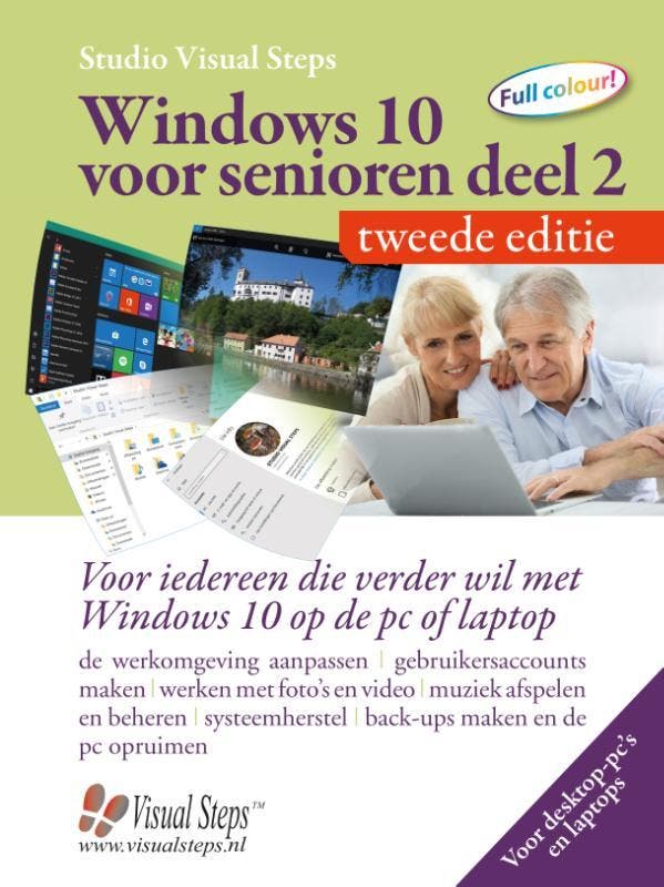 Windows 10 voor senioren 9789059056145 Studio Visual Steps, Boeken, Informatica en Computer, Zo goed als nieuw, Verzenden
