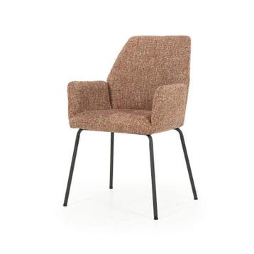 Stoel Indy - Rood Donna - 96339 - eetkamerstoelen, Nieuw, Stof