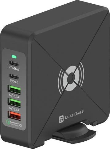 Oplader – 75W 5-poorts USB-C PD 45W & QC3.0 – Snelladen –, Ophalen of Verzenden, Nieuw