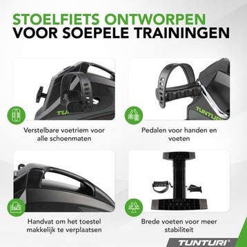 Tunturi Cardio Fit M30 Stoelfiets - Hometrainer - Met LCD, Ophalen of Verzenden, Zo goed als nieuw