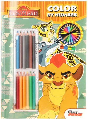Kleurboek Lion King met 12 kleurpotloden - op nummer, Verzenden, Gelezen