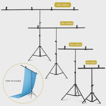 Professionele T-vormige Achtergrond Standaard voor Fotostudi, Verzenden, Nieuw