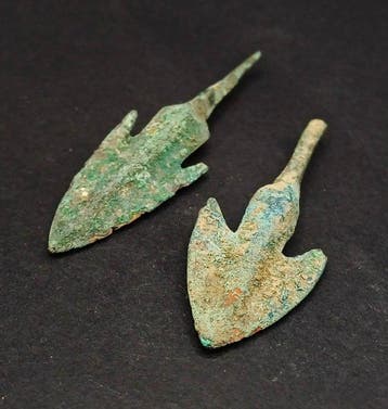 Bronstijd Brons Pijlpunten - 65 mm (Zonder minimumprijs)
