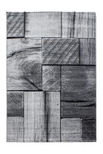 Modern Vloerkleed | Parma | Hout | Zwart | 280x370 cm, Huis en Inrichting, Verzenden, Nieuw