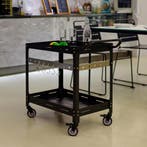 Serveerwagen Bard metalen outdoor trolley zwart casa.pro, Verzenden