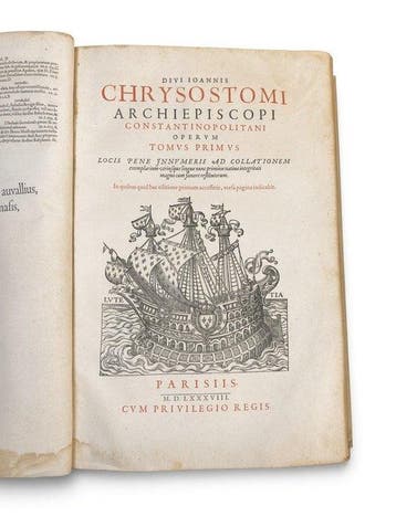 Ioannis Chrysostomi - Operum + Index - 1588, Antiek en Kunst
