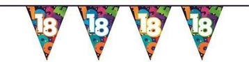 Vlaggenlijn 18 jaar, Verzenden, Nieuw, Feestartikel