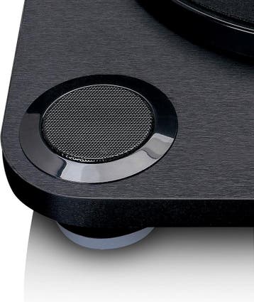 Platenspeler met speakers - Auto-stop - LS-40 - Zwart - Lenc, Verzenden, Zo goed als nieuw