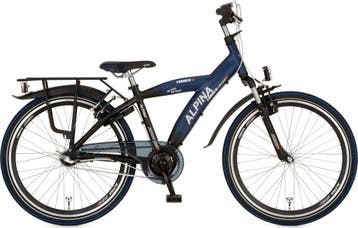 Alpina Yabber jongensfiets 26 3-speed Jet Black - Sporty Bl, Verzenden, Nieuw