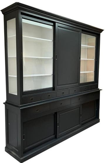 Buffetkast antraciet Twello 260 x 240cm dichte middendeur, Ophalen of Verzenden, Nieuw