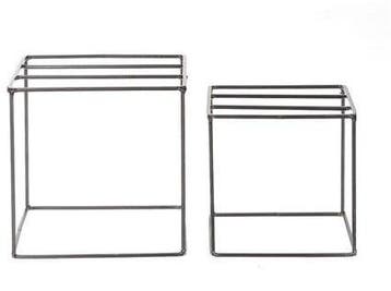 Kubus Metaal display set 2 stuks grootste 18x18 cm, Ophalen of Verzenden, Nieuw