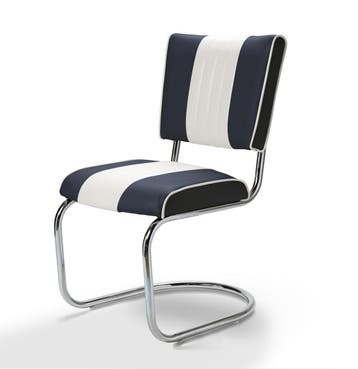 Retro Diner Stoel CO-27 Dark Navy - Set van 4, Ophalen, Gebruikt
