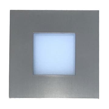 Hera LED oriëntatie verlichting 0,9W geborsteld RVS look, Ophalen of Verzenden, Nieuw