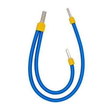 Draadbrug 6mm2 blauw 180mm - 265mm, Doe-het-zelf en Verbouw, Elektra en Kabels, Ophalen of Verzenden, Nieuw
