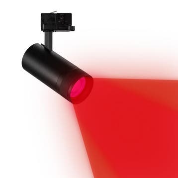 LED Railspot Targa L Zwart - 3-Fase - 12W - Rood licht, Huis en Inrichting, Nieuw