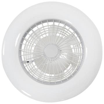 Plafondlamp met ventilator Storm, dimbaar, achteruitloop, Verzenden, Nieuw