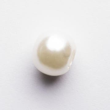 10 x acryl kraal kleur: creme 12 x 10mm gat: 5mm (Kralen), Ophalen of Verzenden, Nieuw, Kraal