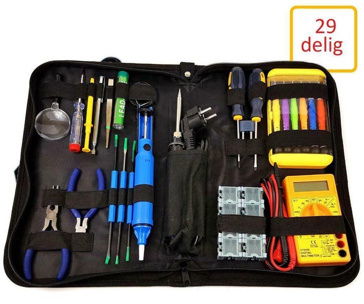 Soldeerset groot 29-delig *OPHEFFINGSUITVERKOOP*, Hobby en Vrije tijd, Elektronica-componenten, Nieuw, Ophalen of Verzenden