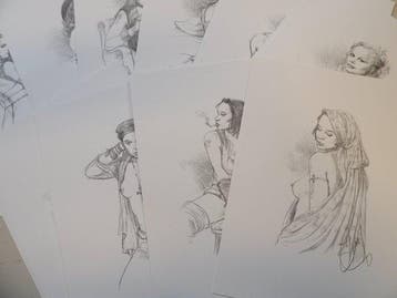 Delaby - lot met 50 erotische prenten - 50 x prent, Boeken, Nieuw