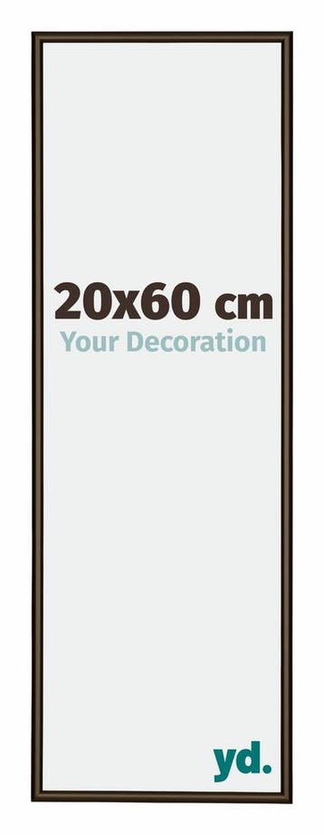 Fotolijst 20x60 cm - Walnoot Structuur - Aluminium - New, Verzenden, Nieuw