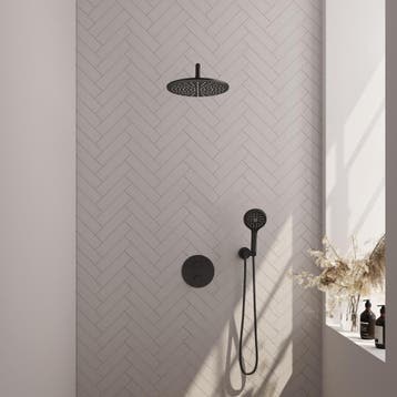 Brauer Black Carving Thermostatische Regendoucheset Inbouw -, Ophalen of Verzenden, Nieuw