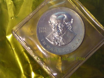 Ddr 20 Mark 1974 Immanuel Kant zilver, Verzenden