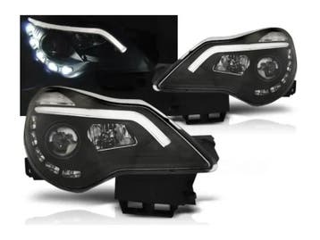 Opel Corsa D 2011 tot 2014 LEDtube koplampen Black, Auto-onderdelen, Verlichting, Verzenden, Nieuw, Opel