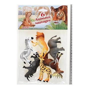 Safari dieren 6 stuks, Verzenden, Nieuw