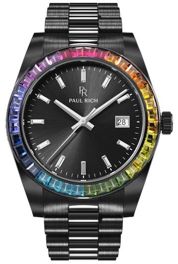 Paul Rich Legacy Rainbow Limited Black LEG01RA horloge, Overige merken, Staal, Verzenden, Polshorloge