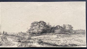 Rembrandt van Rijn (1606-1669), after - Landscape with a Hay, Antiek en Kunst