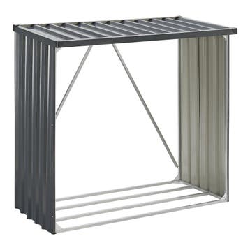 [casa.pro] Stalen brandhout rek Kalmar houtopslag 156x80x152, Verzenden