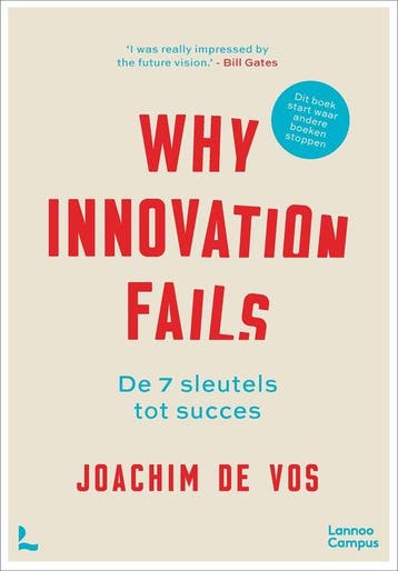 9789401476935 Why Innovation Fails | Tweedehands, Verzenden, Zo goed als nieuw, Joachim De Vos