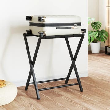 vidaXL Bagagerek 68,5x38x58 cm bamboe zwart, Fietsen en Brommers, Verzenden, Nieuw