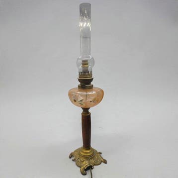 Art Nouveau Style - Lamp - Verguld messing