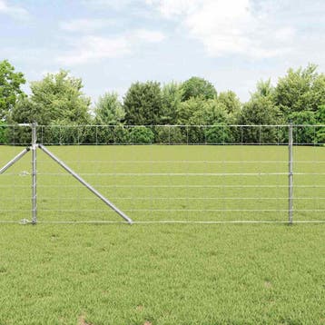vidaXL Gecombineerd draadhek met spikes 50 x 0,8 m, Verzenden, Nieuw, IJzer
