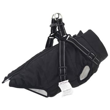 vidaXL Hondenjas Zwart L32 Fleece en polyester, Dieren en Toebehoren, Honden-accessoires, Verzenden, Nieuw