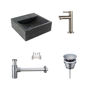 Sani Royal Fonteinset Hardstenen Square met Kraan,, Nieuw