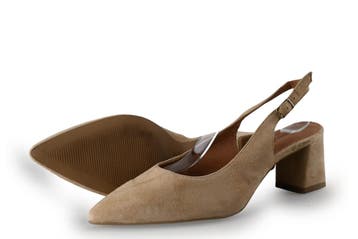 No Stress Slingbacks in maat 41 Beige, Kleding | Dames, Verzenden, Beige, Zo goed als nieuw, No Stress