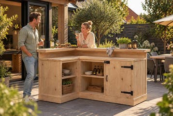 Bar Corner - Bouwpakket Hoekbar voor Tuin - Stilt, Huis en Inrichting, Nieuw